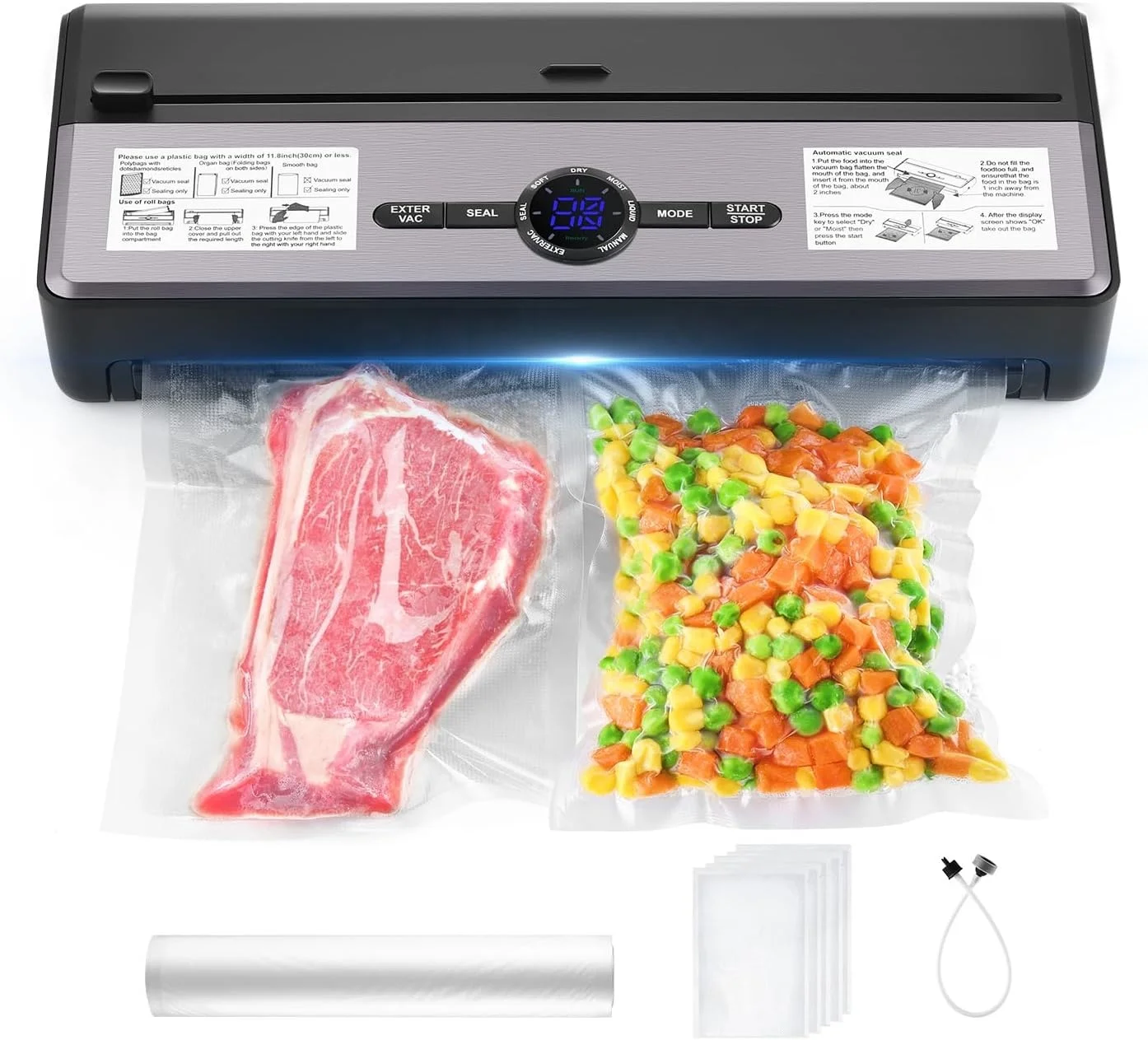 

Newest Fully Automatic Household Vacuum Food Sealers for Home Use Vacuum Sealing Machine