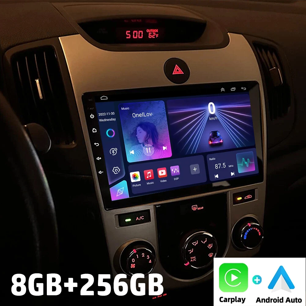 

Android 15 Carplay Auto Car Radio Multimedia Video Player For KIA Forte Cerato 2008-2014 Autoradio Stereo 2din Head Unit WIFI