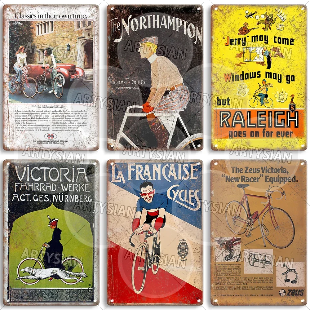 علامة معدنية للدراجات العتيقة ، إعلانات الدراجات ، لوحة ، ريفر جونسون ، ريمنجتون ، كولومبيا ، Racycle #3