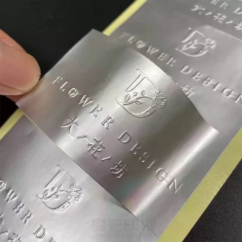 ملصقات مخصصة مقاومة للماء والزيت ومقاومة لدرجات الحرارة العالية من الفضة والذهب ذاتية اللصق #5