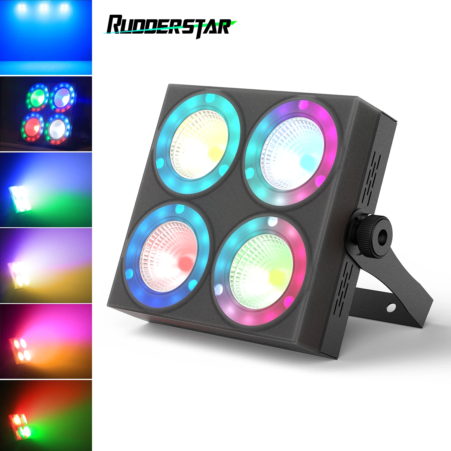 

80W RGBW LED Par Light 4-eye Stage Effect Lighting DMX Voice Control DJ Disco Lights for Party Bar Club Wedding Birthday Theater