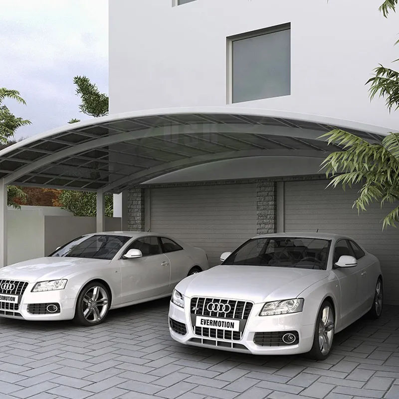 

Winter 2 Car Port Garage Shelter Parking Metal Shed Outdoor Shed for Car