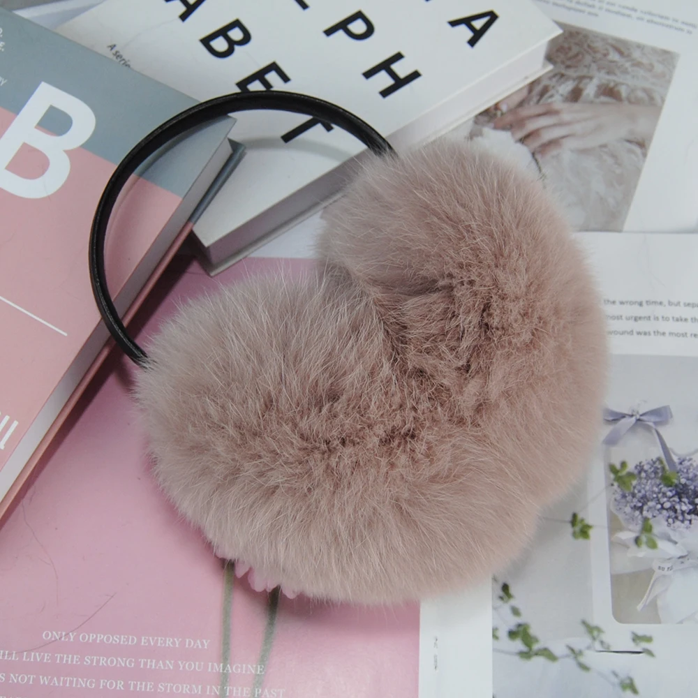 Novo inverno real pele de raposa earmuffs para mulheres lenços de pele de raposa natural dupla utilização genuíno mais quente pelúcia earfuff ao ar livre cachecol de pele sólida