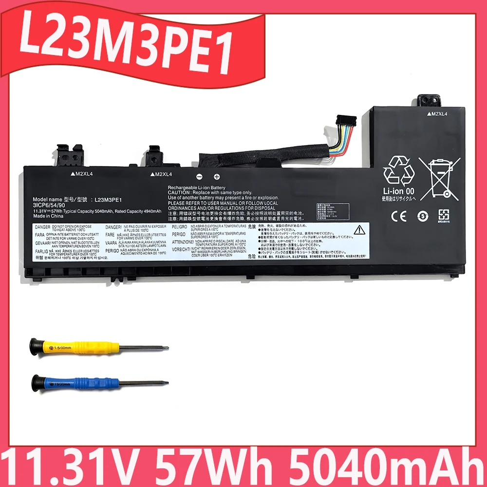 

L23M3PE1 11,31 В 57 Втч 5040 мАч Аккумулятор для ноутбука Lenovo IdeaPad 5 2-IN-1 2024 14AHP9 14IRU9 16AHP9 16IRU9 Series L23B3PE1