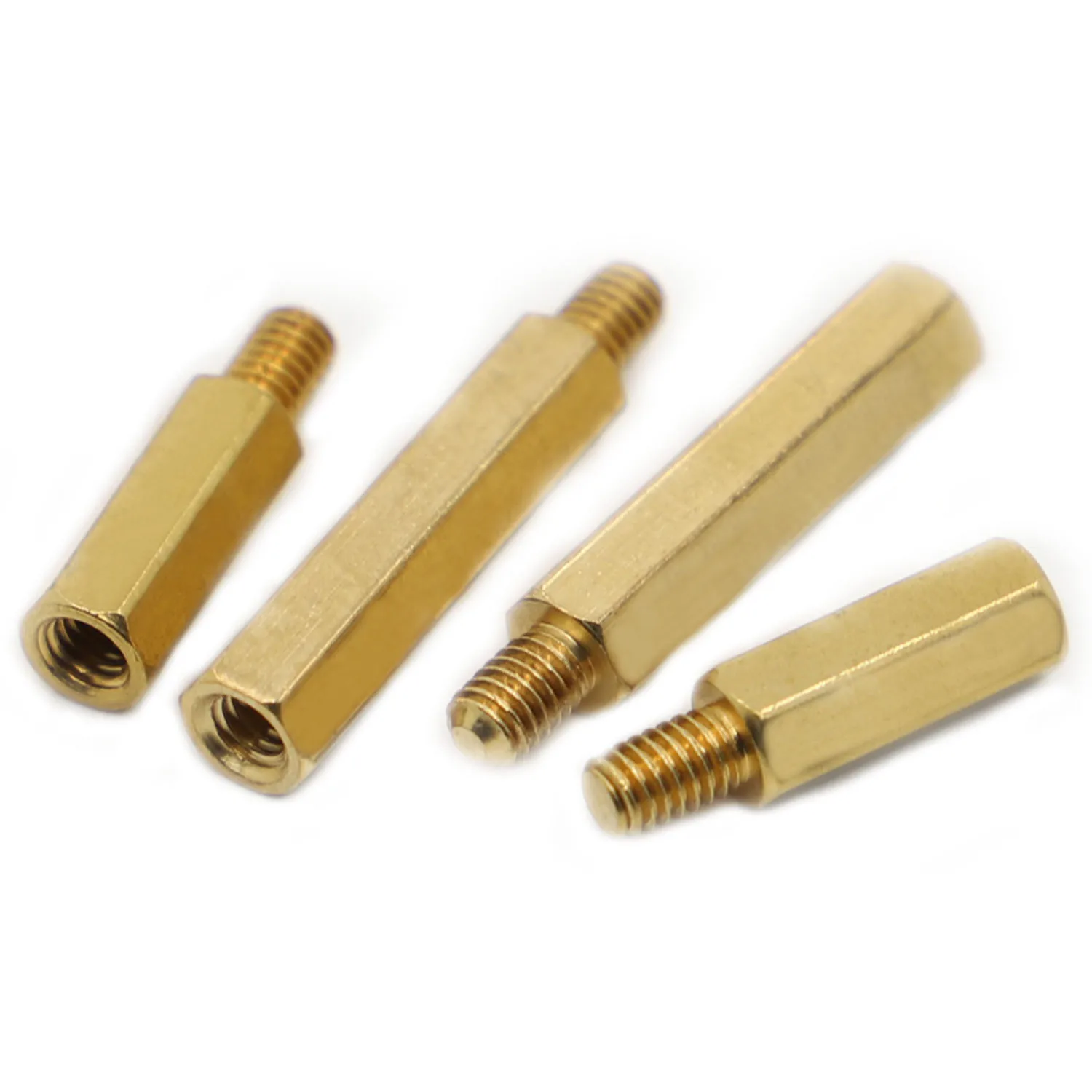 M2 M2.5 M3 M4 Brass Hex Male Female Standoff Board Rack Stud Hexagon Threaded Pillar PCB Column Motherboard Spacer Screw Bolt