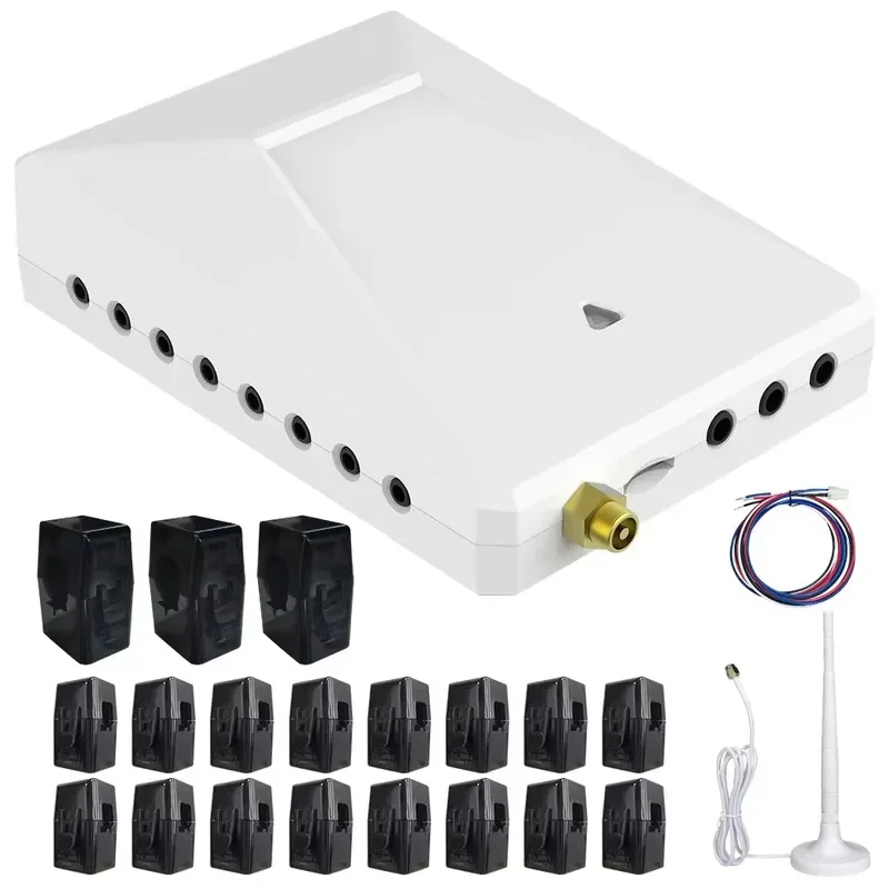 For Smart WiFi Multi-Loop 19-Channel Two-Way Power kWh Meter 200A with 19 CT Sensors Energy Monitoring System