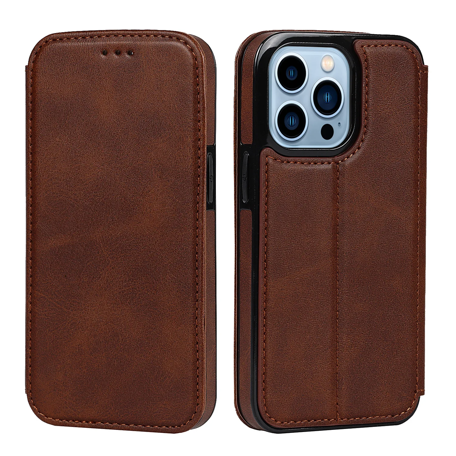 

Case for iPhone 15 16 Pro Max Leather Flip Kickstand Card Slots Wallet Cover for iPhone 16 Pro Fashion covers