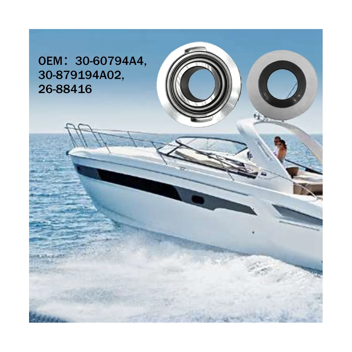 Gimbal Bearing Seal Kit for Mercruiser Alpha One Gen 30-60794A4, 30-879194A02, 26-88416