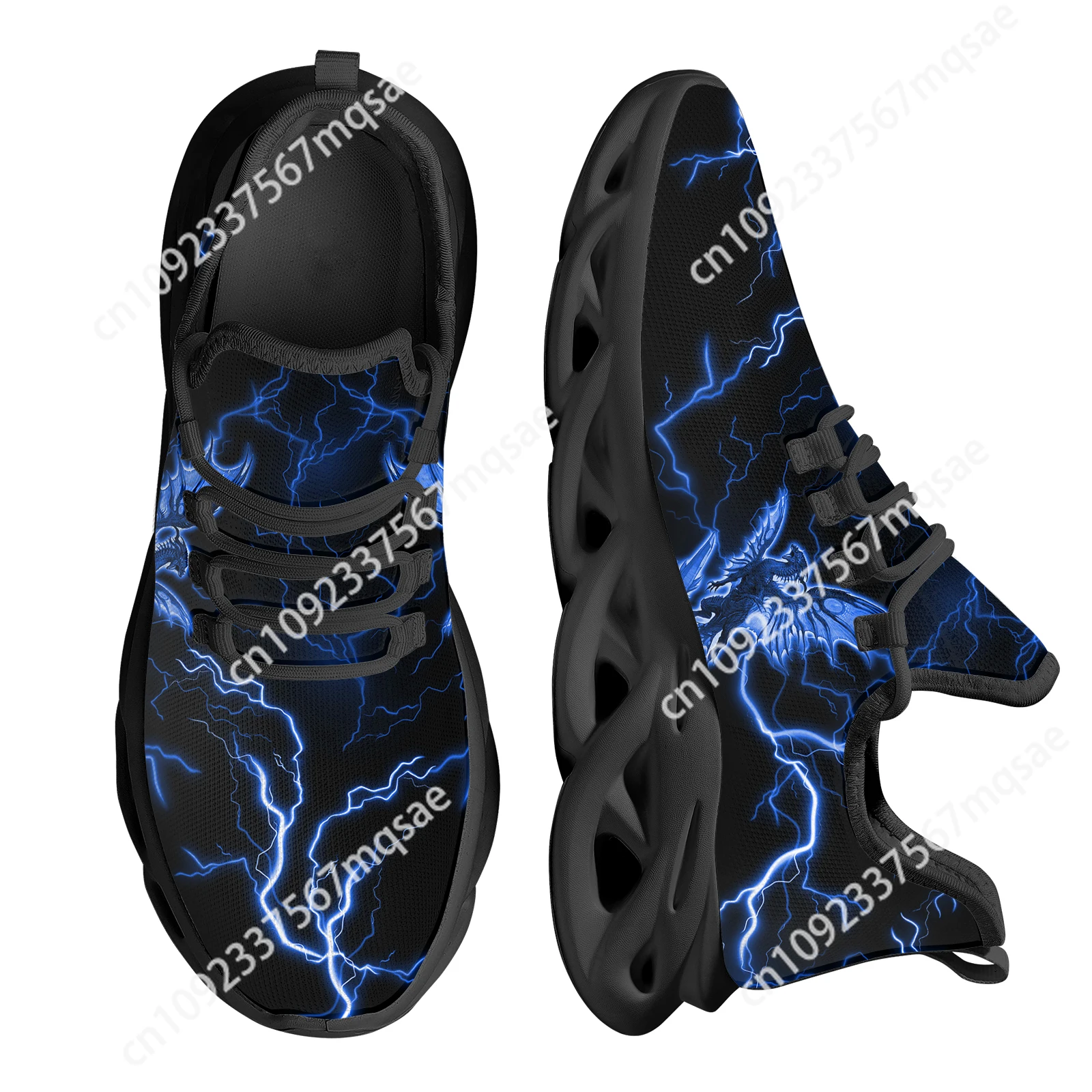 

Custom Cool Lightning Dragon Design Platform Shoes for Women Non-Slip Lightweight Women's Mesh Sneakers Breathable Zapatos