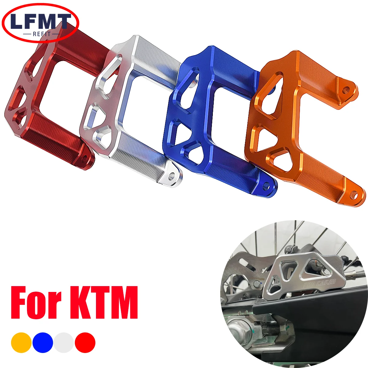 Motocyklowa osłona tylnej tarczy hamulcowej CNC 20 mm do KTM SXF XC XCF XCW EXC EXCF SX 125-450 2004-2023