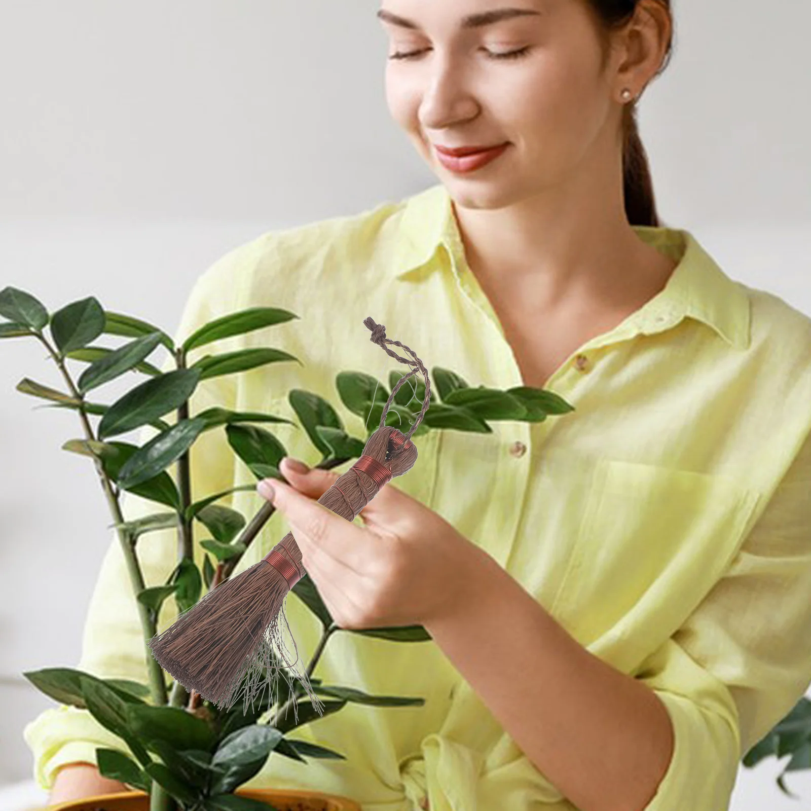 

3Pcs Palm Fiber Bonsai Brush Multipurpose Cleaning Tool Portable Hand Broom for Garden Planter Flowerpot Bonsai Washing