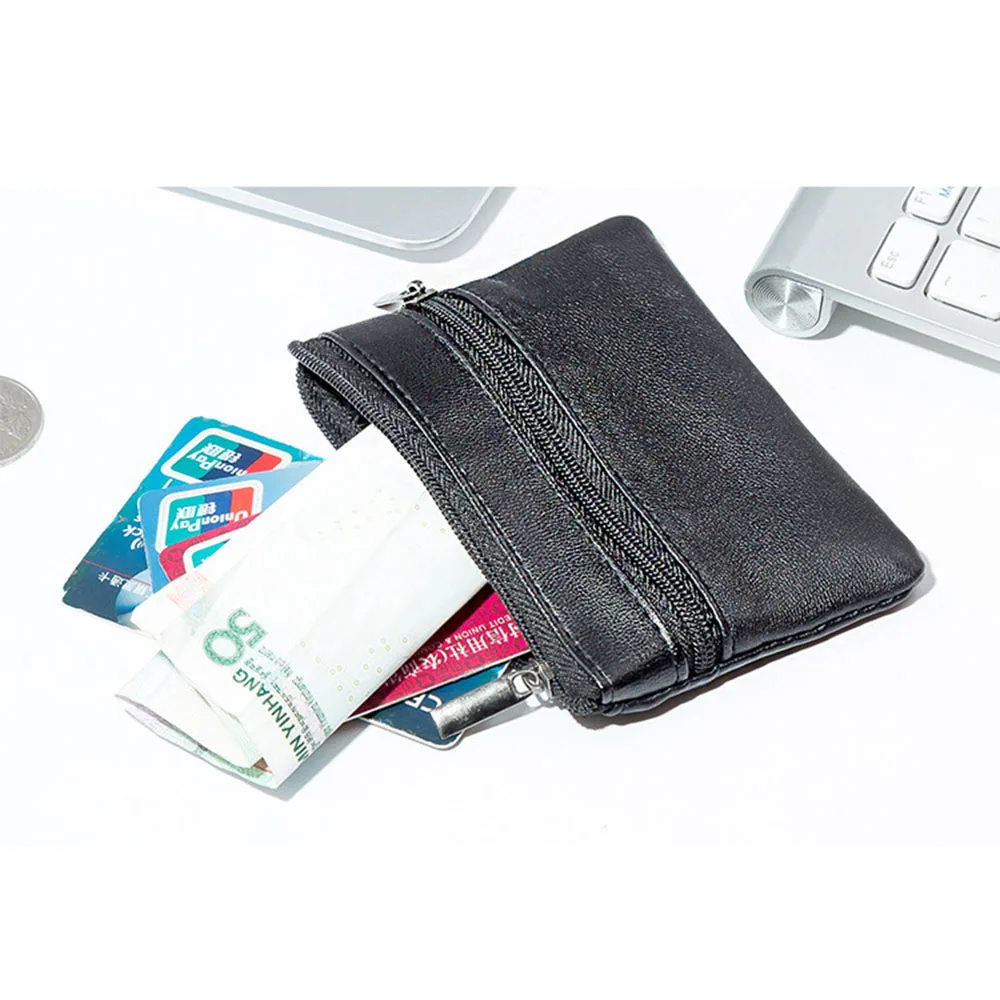 النساء الرجال محفظة نسائية للعملات المعدنية الرجال حقيبة صغيرة المحفظة تغيير المحافظ سستة أكياس المال الأطفال محافظ صغيرة جلدية مفتاح حامل أكياس Carteira