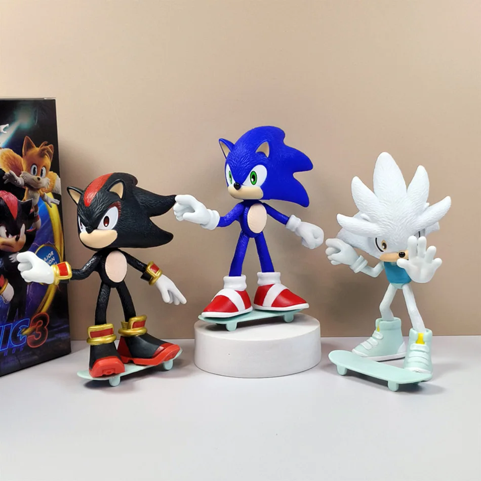 Figura de PVC Super Sonic Mouse Flying Mouse - Adorno de Escritorio de Personaje de Anime de Moda, Muñeco de Anime de Shatner Cruise, Regalo
