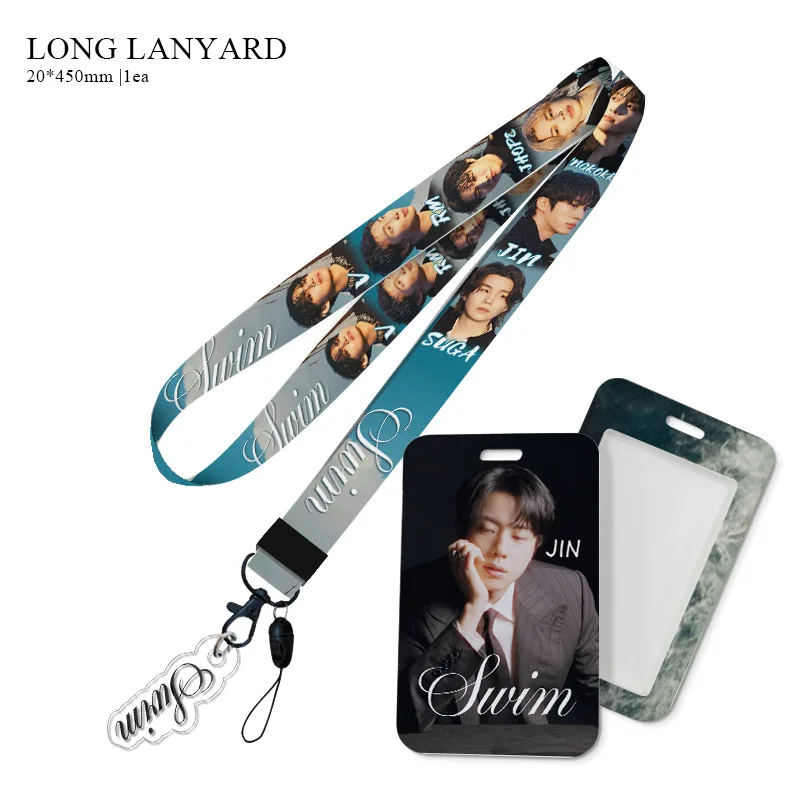 K-pop Boy Group Leader Style Phone Strap Acrylic Pendant Keychain Card Holder Fan Collectible Gift view 6