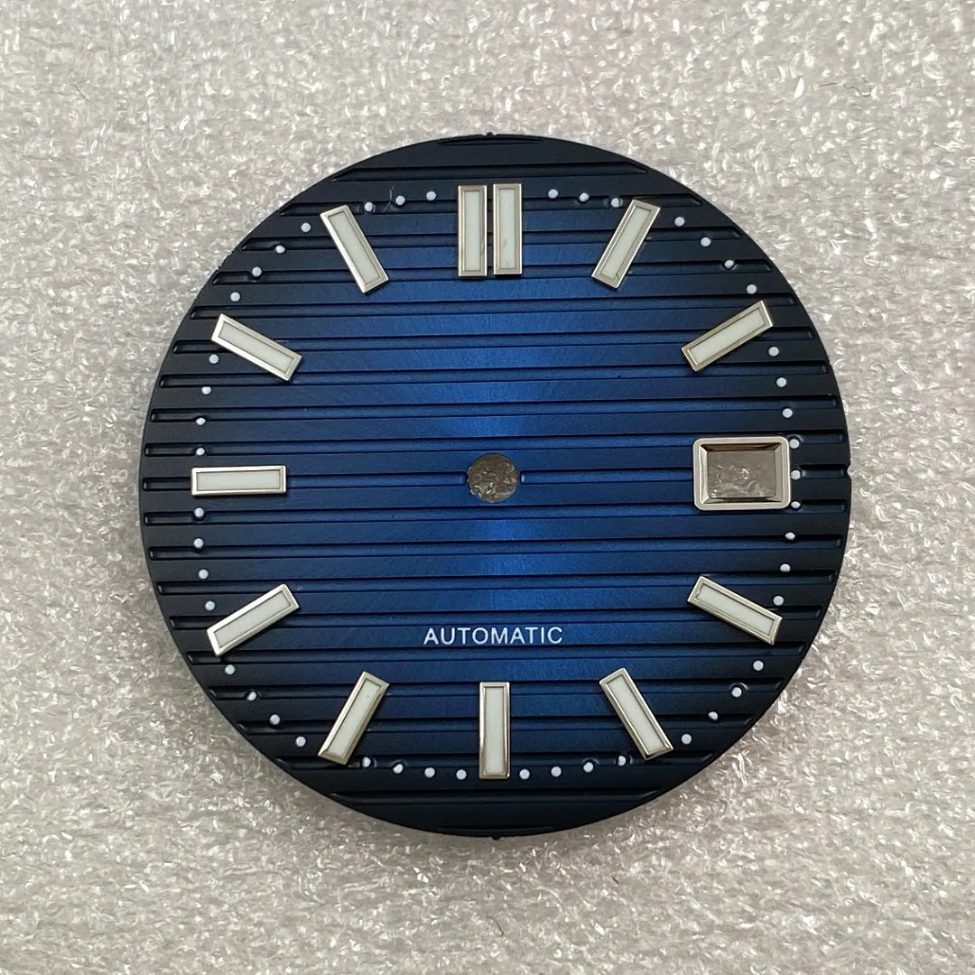 30.5mm No Logo Dial For NH35/NH36/4R Automatic Movement Green Luminous For Na utilus Watch Modification Accessories Custom Logo