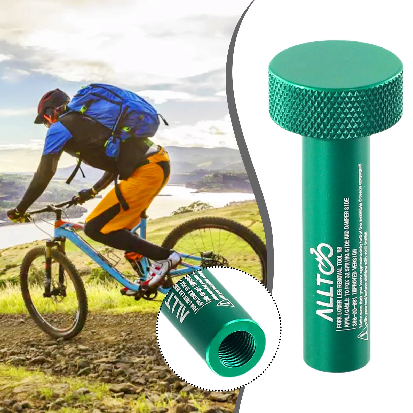 Removal Tool 1 X Bike Damper Tool Aluminum Alloy Green Non destructively Removed 20 50g Green For FOX 32 34 36 38 40 SC TC