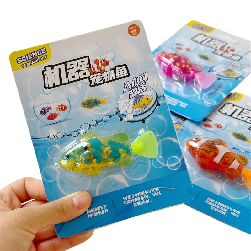 لعبة تفاعلية لحوض الاستحمام الإلكتروني الحساس للضوء للأطفال، تحاكي سباحة الأسماك الحيوانات الأليفة الملونة، مثالية كهدية للعطلات