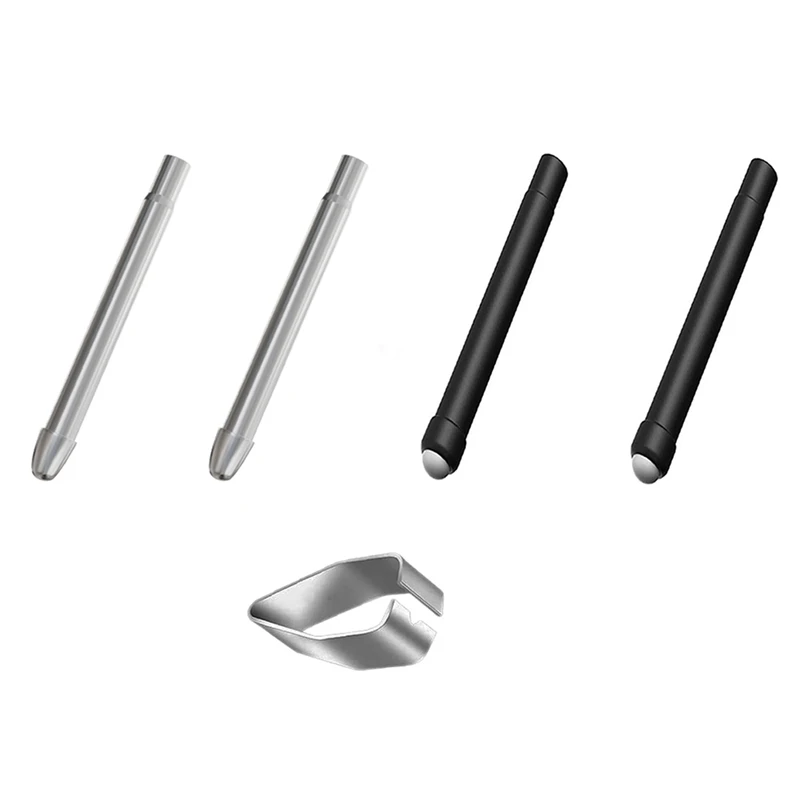 4 шт. титановые насадки для ручек + насадки для ручек HB, реалистичные наконечники для карандашей для серий Microsoft Surface Pro 7 6 5 4 (модель: 1776/1770)