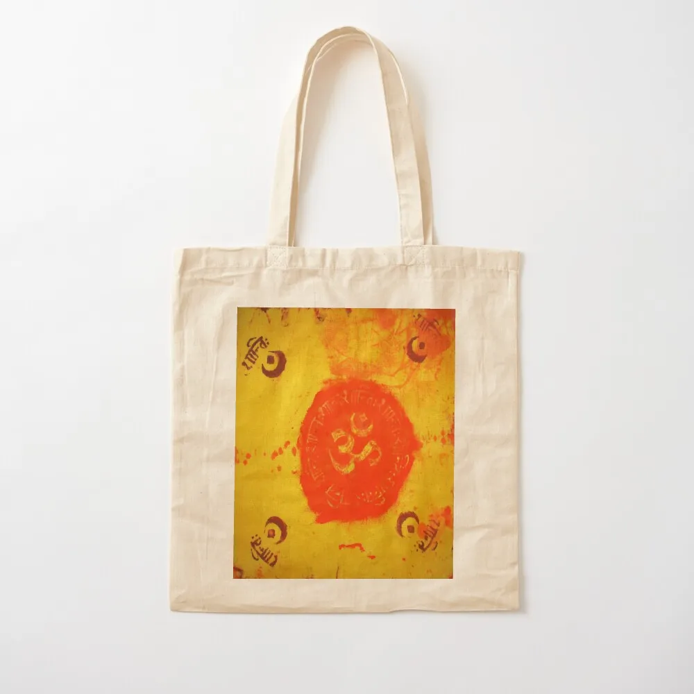 Om Shanti Batik-Design Tote Bag Women's shopper bag Beach bag tote university