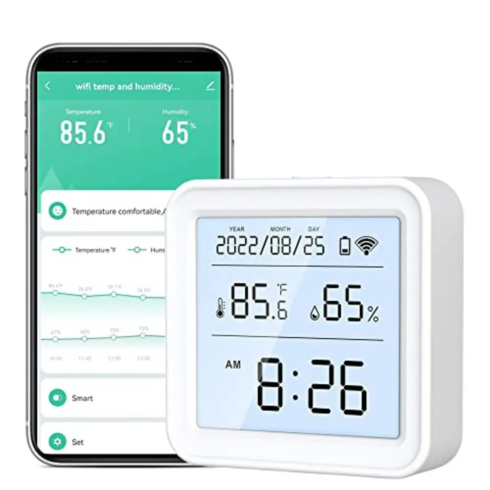 

Для датчика температуры и влажности Zigbee для умного дома с дистанционными уведомлениями и возможностью экспорта данных
