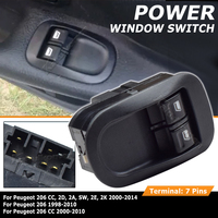 6554.WQ 6554WQ Car Electric Power Lifter Window Control Switch Button 96316306XT For Peugeot 206 CC 2D 2A SW 2E 2K 2000-2014