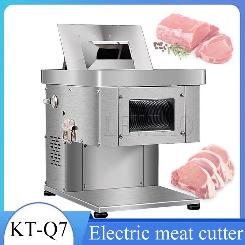 

Commercial Meat Slicer Stainless Steel Electric Fresh Meat Cutting Machine Knife Set Is Easy To Disassemble