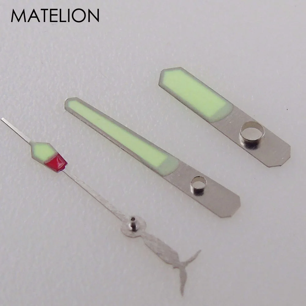 SKX Super Lume Watch Hands C3 LUME for ETA2824 PT5000 SW200 ST2130 Automatic Movement Sea Gull Seconds Accessories