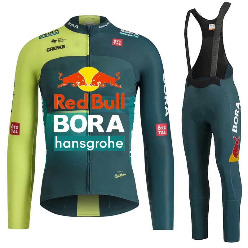 

Maillot Cyclisme Red Bull Long Sleeve Cycling Jersey and Pants Set Suits Men Jerseys Man Padding Mens Clothes Breathable Sleve