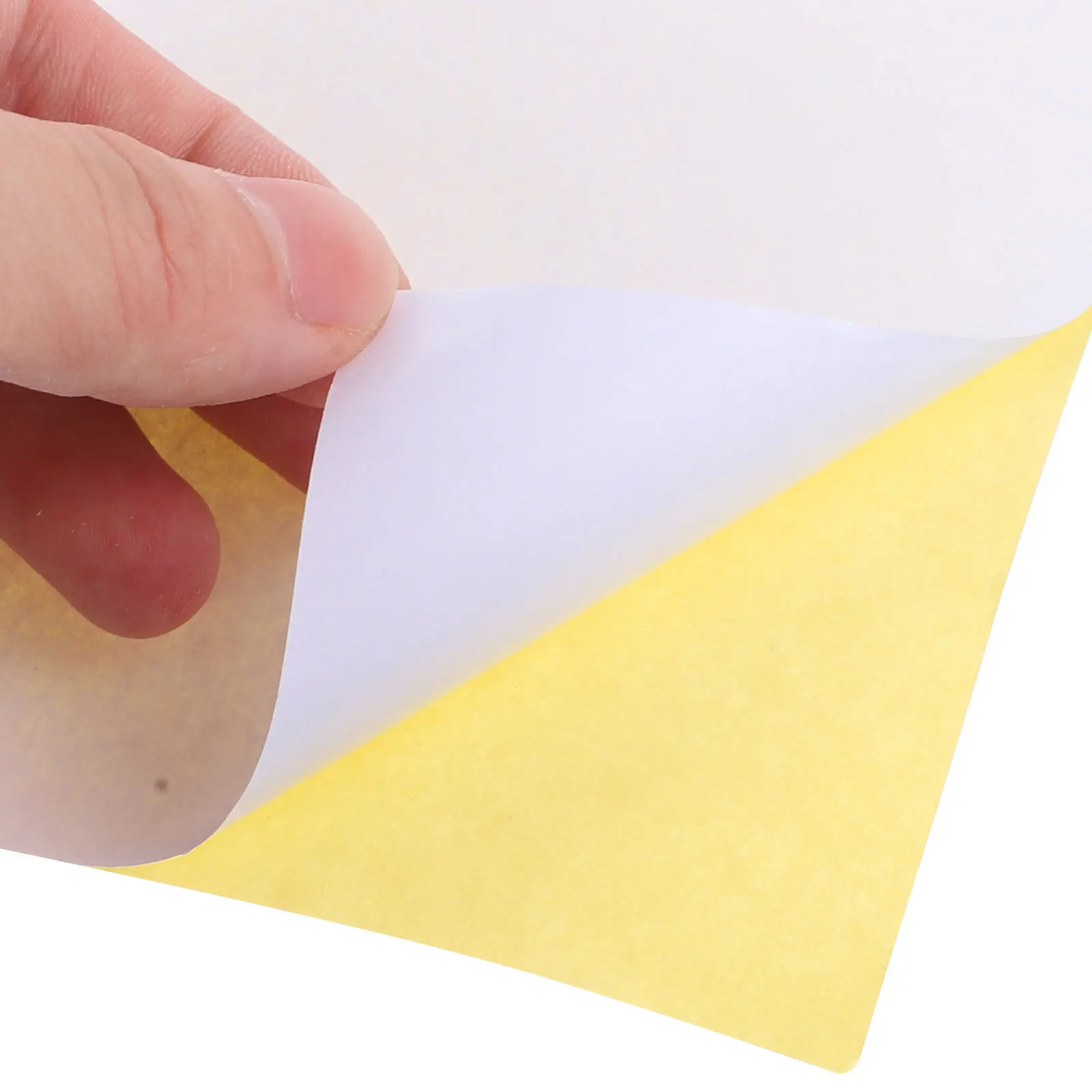 100 ورقة من ورق الملصقات القابل للطباعة، ورق ملصقات غير لامع ذاتي اللصق للطابعة، رسم الرسم، الكتابة، المشاريع الفنية