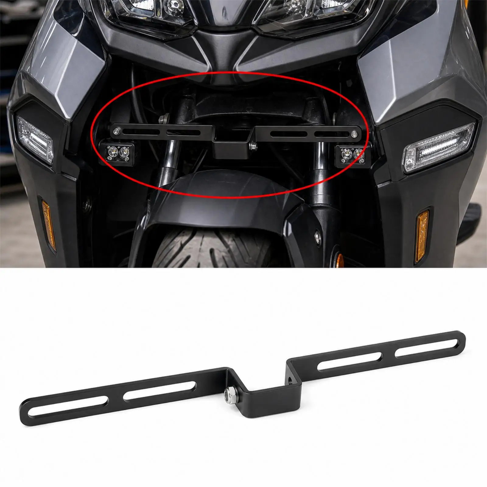 Fog Light Bracket Practical Assembly DIY Modified Professional Motorcycle Spotlight Bracket Light Mounting Replaces for BMW
