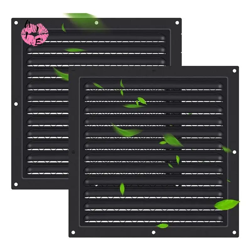 A11E-2 Pcs Attic Vent 10In X 10In Shed Vents Gable Vents For Houses Wall Vent With Screen Vent Covers For Home Garage Attic