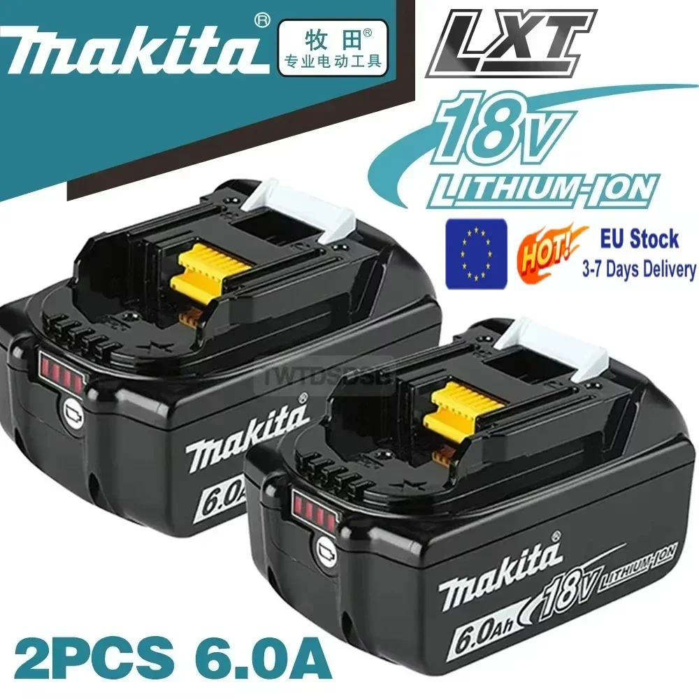 Batterie au lithium de remplacement 100% originale Makita 6Ah/5Ah/3Ah pour batterie Makita 18V BL1830B BL1850B BL1850 BL1840 BL1860 BL1815