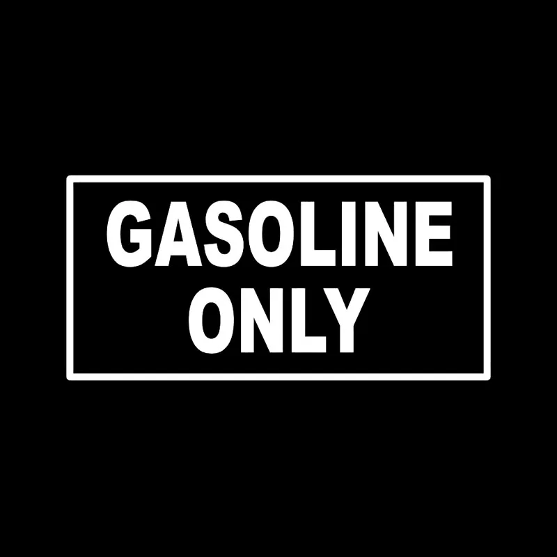 Car Sticker Warning Gasoline Special Fuel PVC Decal Waterproof Car Decoration Sticker Creative Black/white, 13cm*7cm