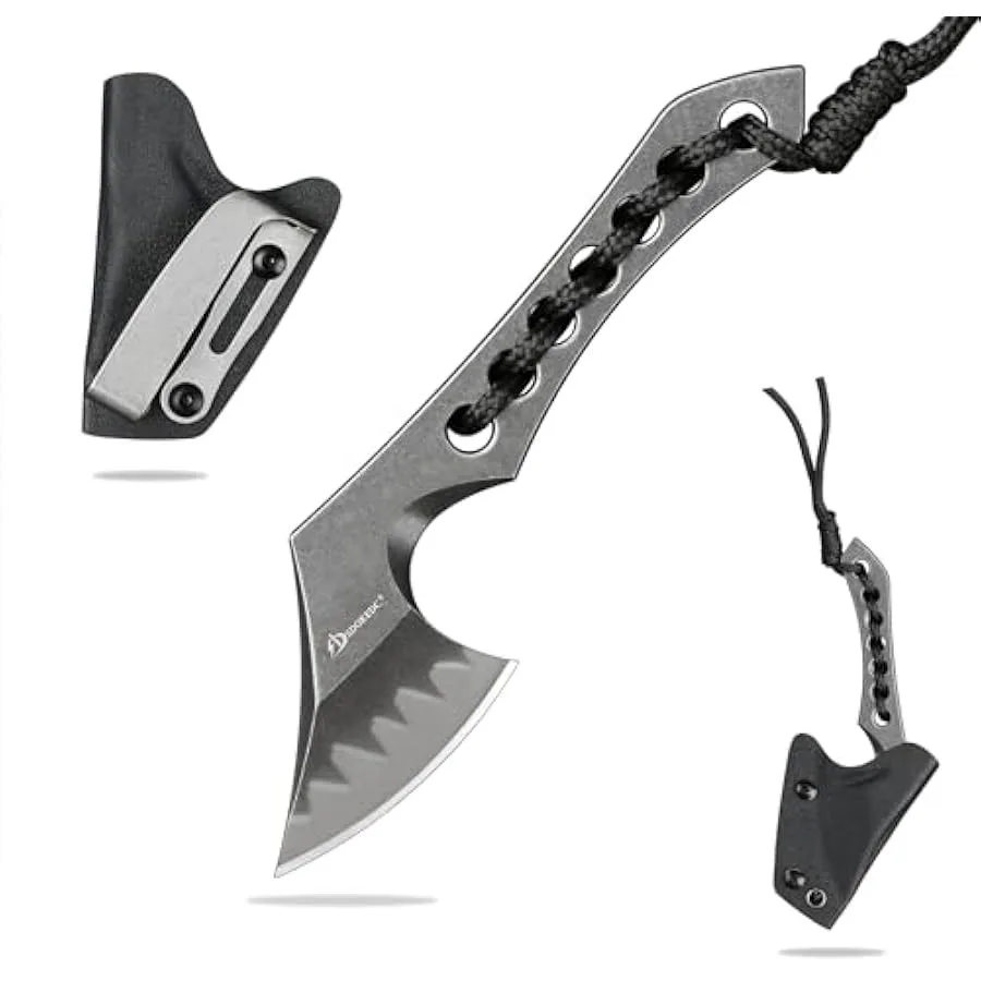 9CR18MOV Steel Mini Axe Tool With Sheath Survival Knives Fixed Blade Small Outdoor Camp Hatchet Camping Knife For Men EDC