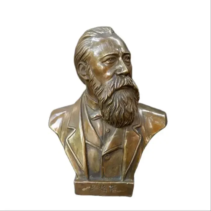 

15CM 6'' Russian Leader Joseph Stalin Marx Engels Lenin Stalin Bust Bronze Statue