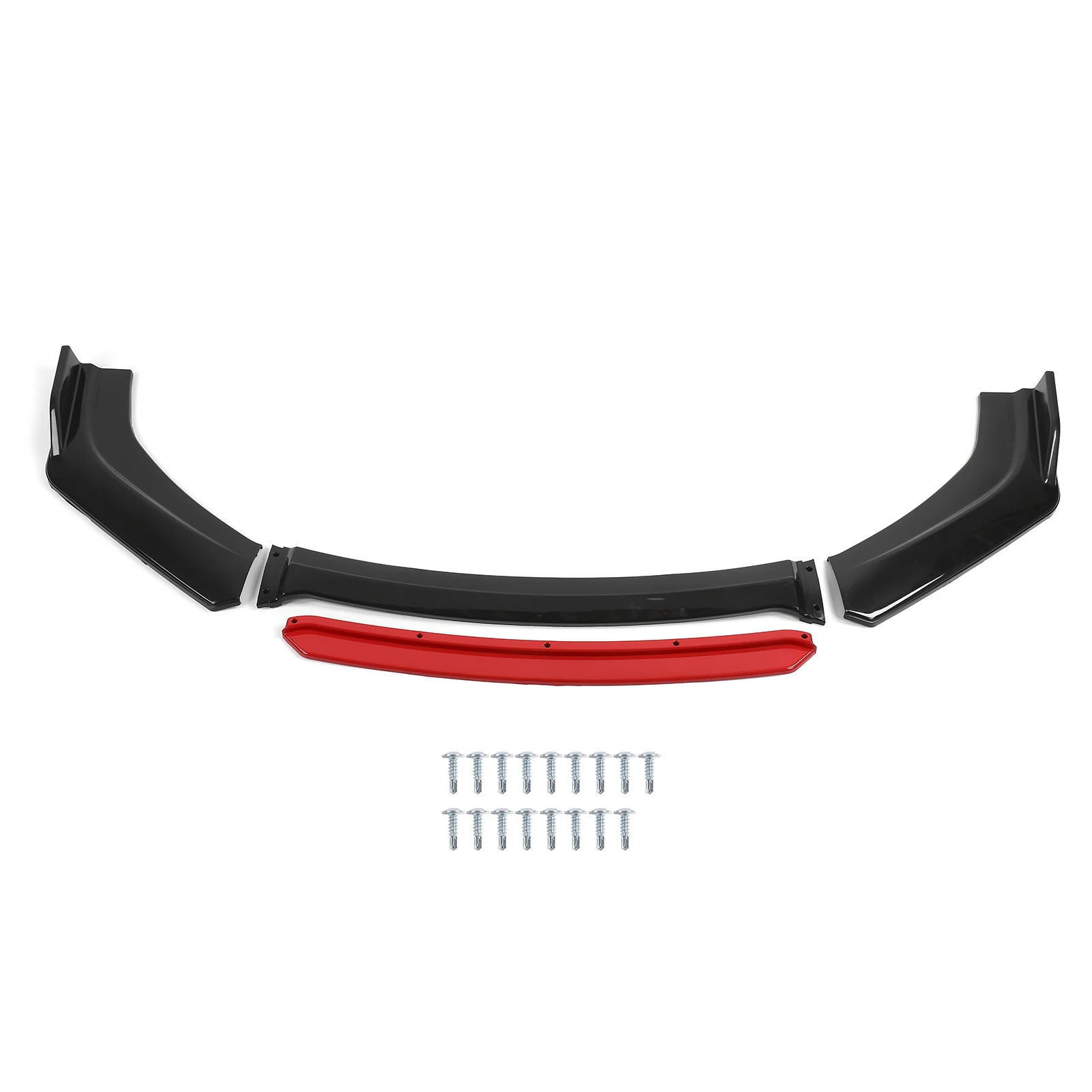 Front Spoiler Universal Front Bumper Lip Spoiler Chin Body Kit  PP Auto Car Exterior Aerodynamic Parts Bumper Diffuser