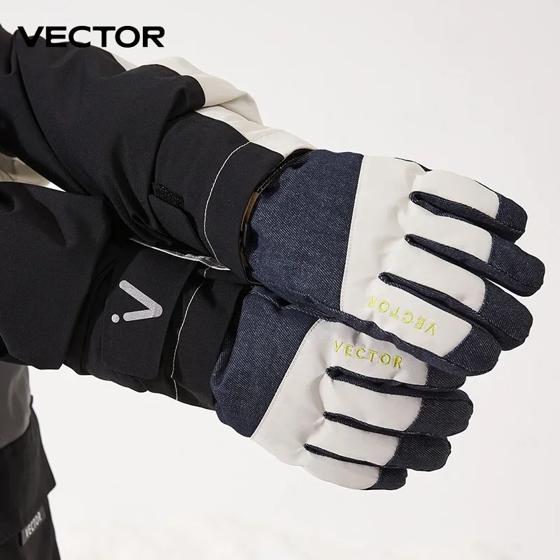 VECTOR Warm Ski Gloves Children\'s Winter Wool Waterproof Warm Children\'s Ski Gloves Ski 3M Cotton Heated Glove