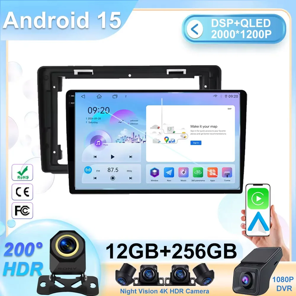 

Car Radio wireless Car Play For Citroen Berlingo B9 Peugeot Partner 2008 - 2019 Android Auto car intelligent systems 2din WIFI