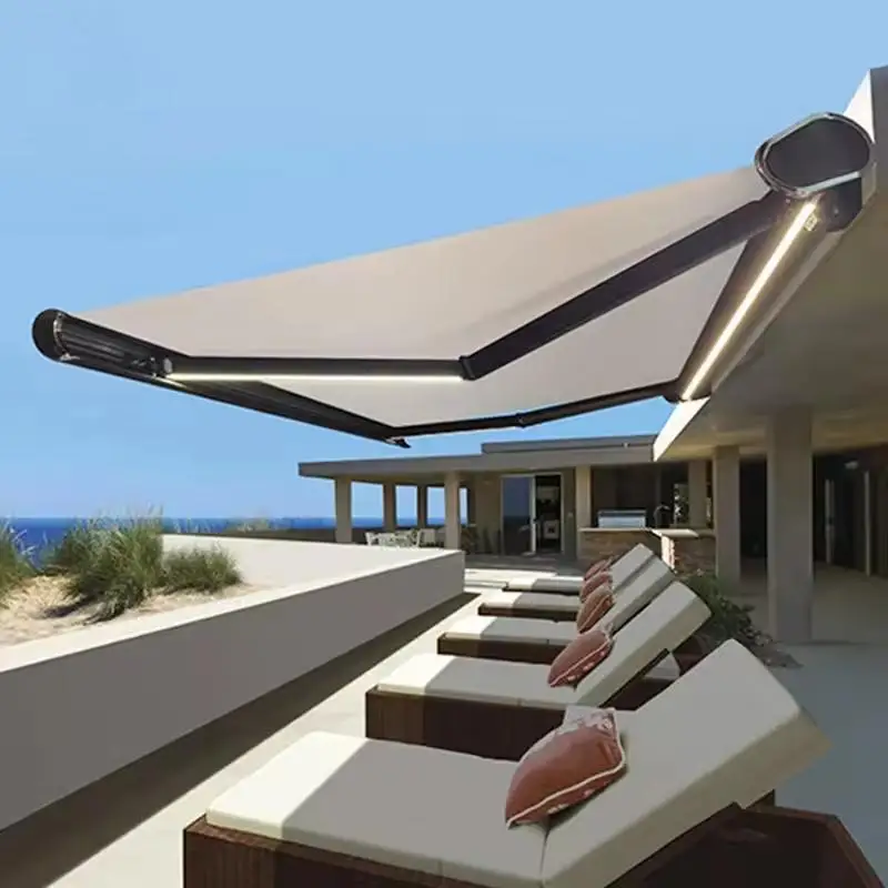 

Современная уличная выдвижная алюминиевая тент для патио, тент может быть настроена в стиле,