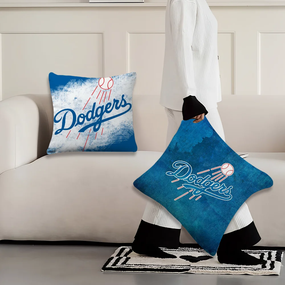 Los Angeles D-Dodgers Pillow Case For Sofa Bedside Table Bedroom Backrest Living Office Cushion Printed Square Multiple Choices