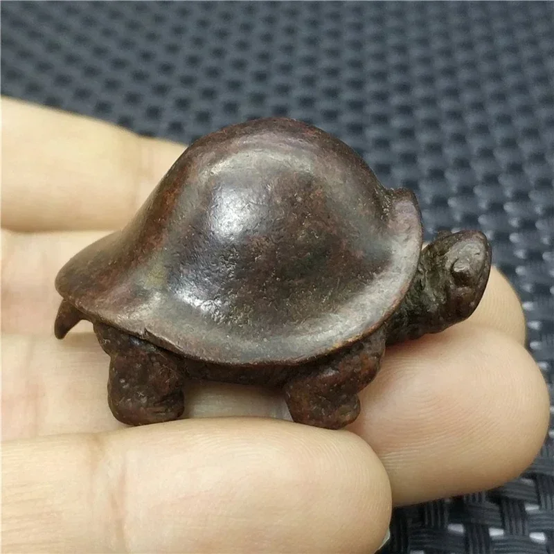 Pure Copper Animal Statue Longevity Tortoise Small Tortoise Solid Tortoise Small Turtle Tea Pet