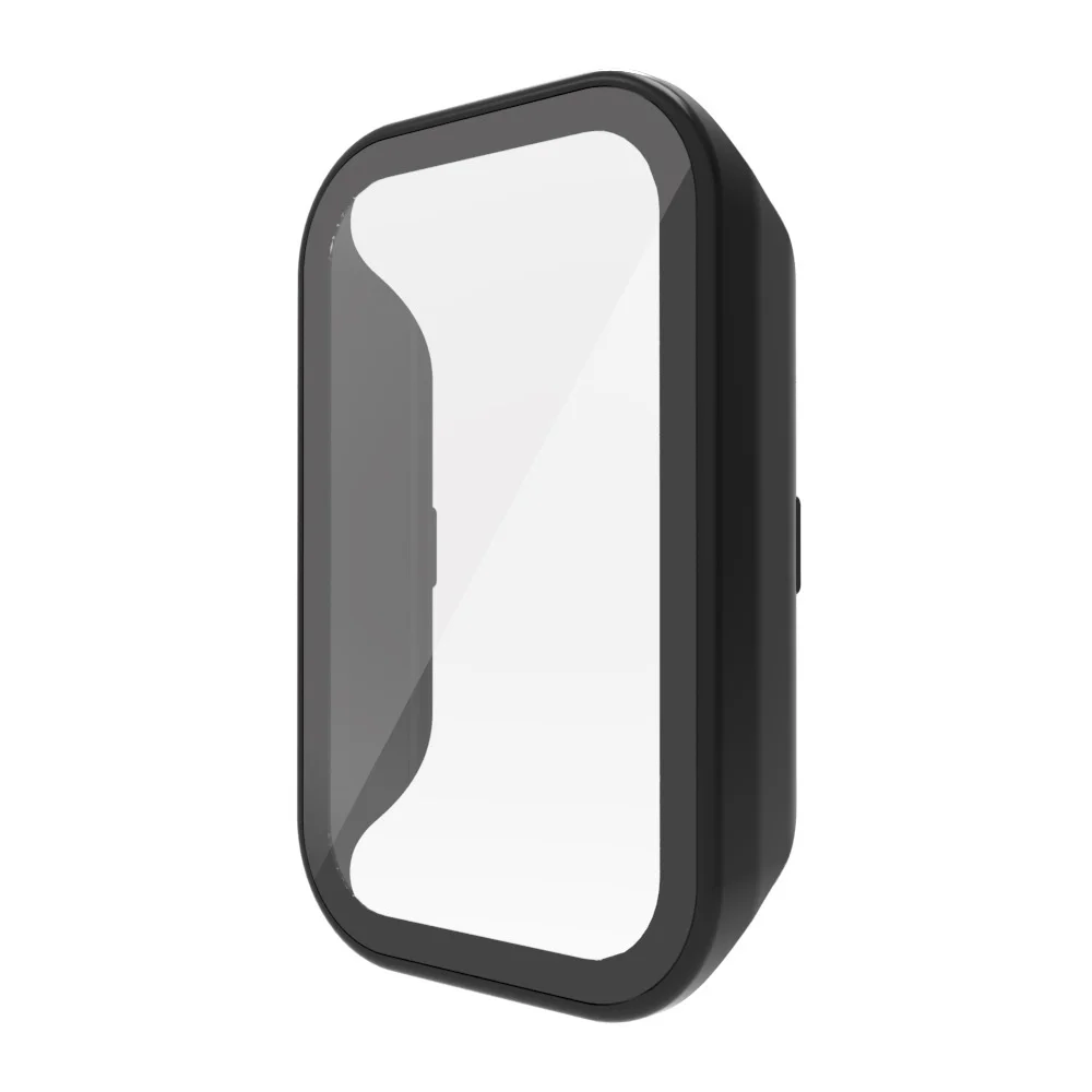 For Redmi Smart Band 2 Case Cover Hard PC Case with Tempered Glass Film Screen Protector Watch Bumper Case accessories