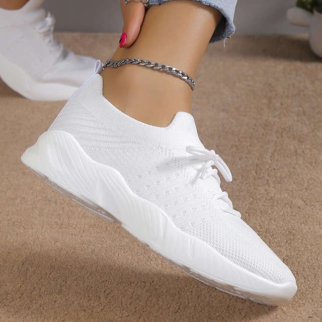 Knit tennis shoes hotsell