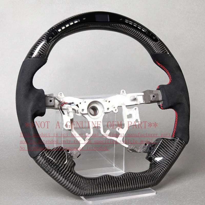 For Toyota Mark X LED Multi Function Carbon Fiber Modified Steering Wheel Horn Cover Horn Shell