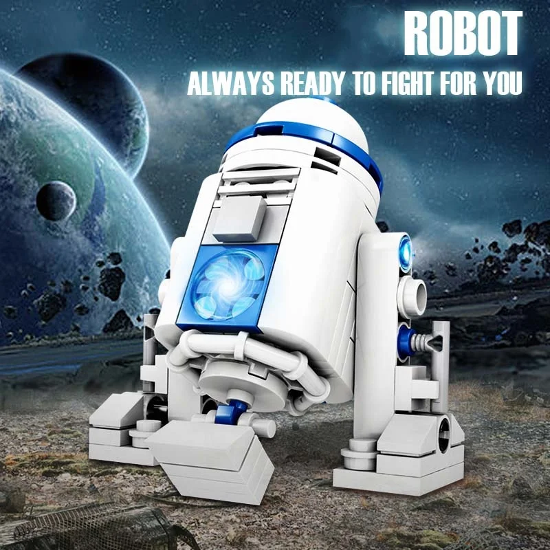 

Space Robot Building Set-102PCS 3D STEM Toys for Boys Age 6-12, R2D2 Style DIY Educational Gift for Birthday Christmas