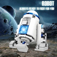 Space Robot Building Set-102PCS  3D STEM Toys for Boys Age 6-12, R2D2 Style DIY Educational Gift for Birthday Christmas