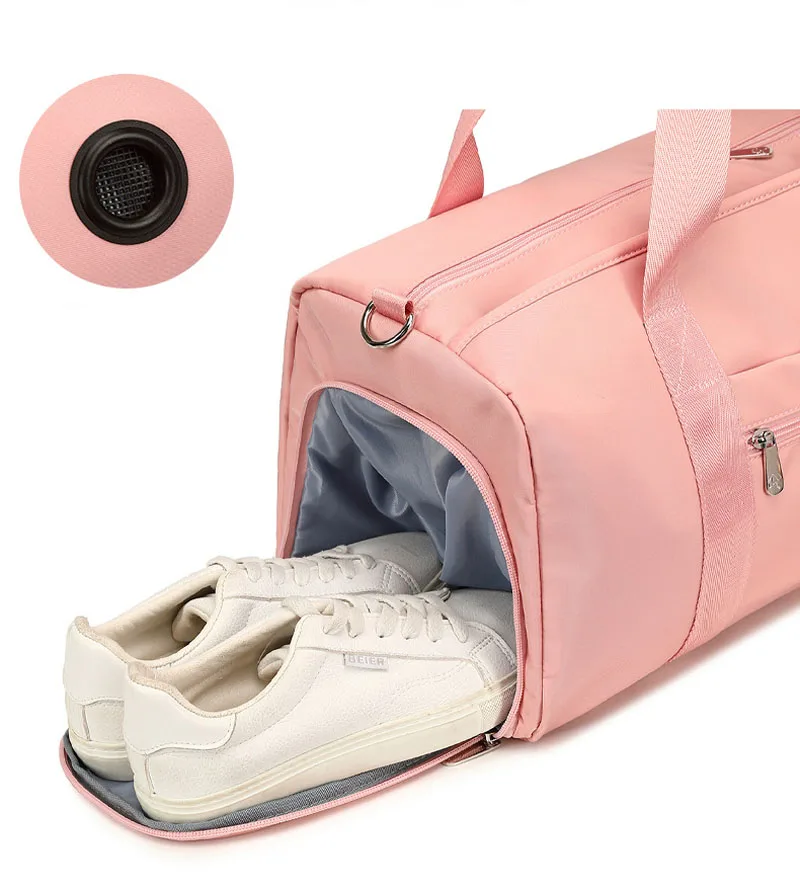 Borsa da viaggio da donna di grande capacità zaino da viaggio Casual per il fine settimana da donna sport Yoga bagagli scarpe borse a tracolla multifunzione