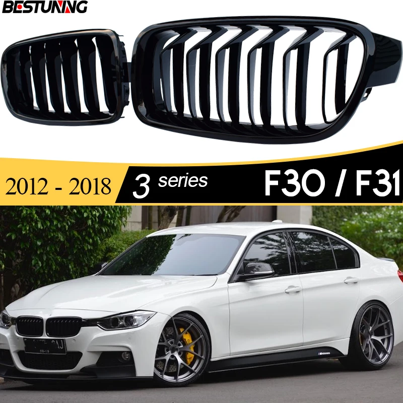 

Решетка радиатора (ноздри) черная, в стиле M5, для BMW 3 серии F30 (4-дверный седан) и F31 (5-дверный универсал) 320i 325i 330i 340i, 2020 года выпуска