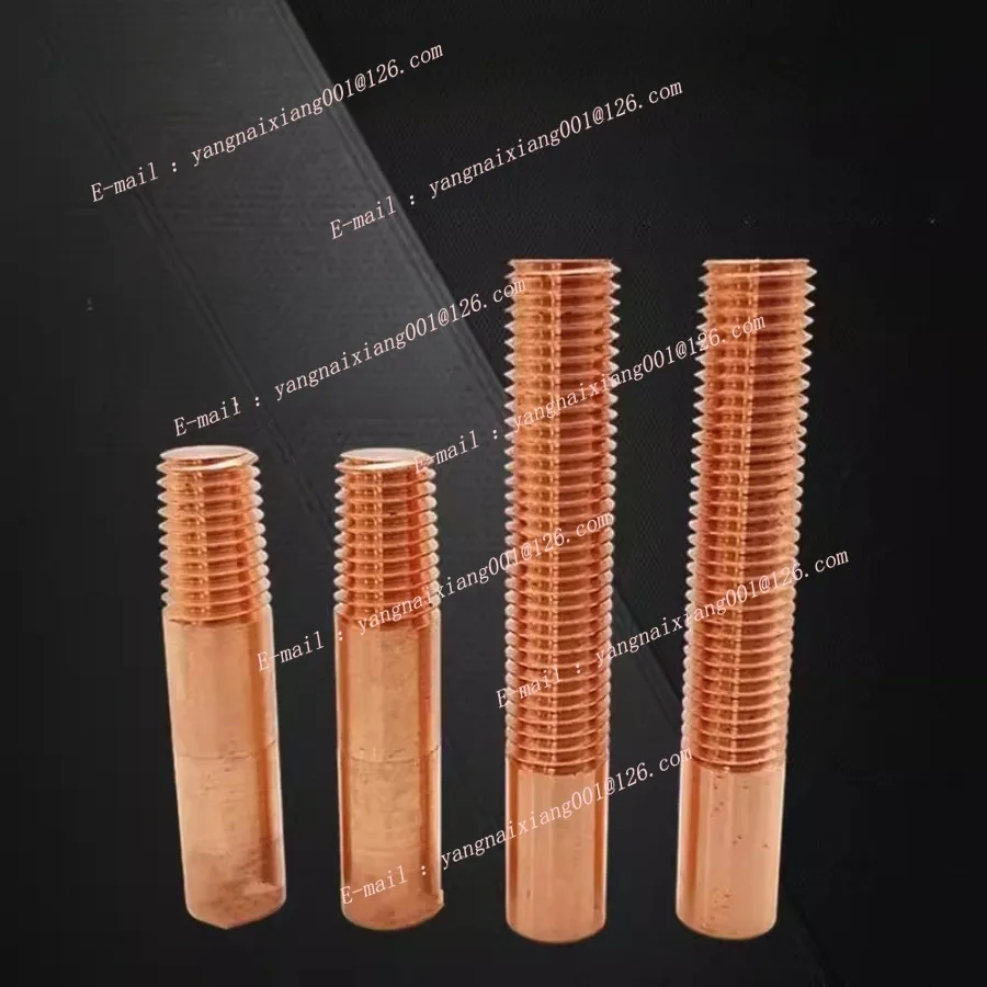 1 قطعة PT1/4NPT NPT1/8 النحاس الأحمر النقي التنصت أقطاب ل شرارة EDM SWG/AWG الموضوع القطب التفريغ الأحمر النحاس المسمار الأسنان