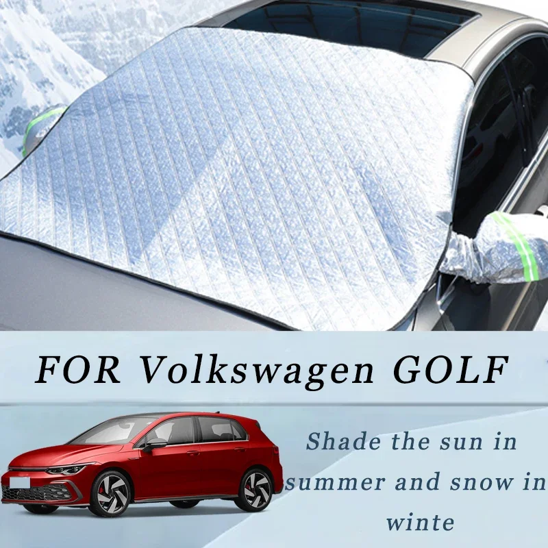

Thickened Car Now Sunshade Windshield Cover With 5/9 Magnets UV Protection Anti Snow Sunlight For Volkswagen GOLF
